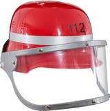 Child's Red Firefighter Fancy Dress Helmet