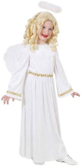 Girls Gold Angel Gabriel Fancy Dress Costume