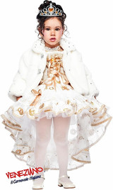 Girls Winter Pageant Queen Fancy Dress Costume