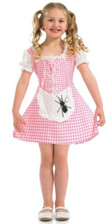 Girls Little Miss Muffet Fancy Dress Costume