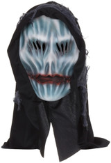 Adults Hooded Ghost Overhead Rubber Mask With Hood