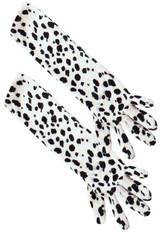 Ladies Dalmatian Fancy Dress Gloves