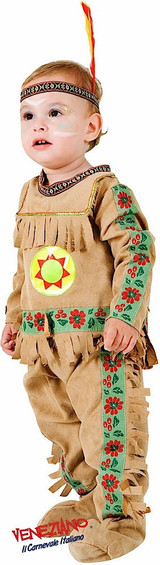 Boys Super Deluxe Native Indian Fancy Dress Costume