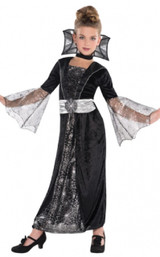 Girls Dark Countess Fancy Dress Costume
