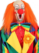 Adult Orange Part Bald Clown Wig