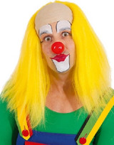 Adult Yellow Part Bald Clown Wig
