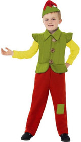 Boys Workshop Elf Fancy Dress Costume