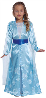 Girls Wintry Princess Fancy Dress Costume