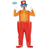 Mens Clown Costume Red