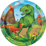 18cm Dinosaur Party Plates, Pack of 8