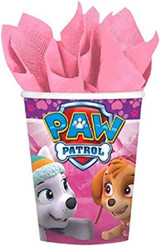 Pink Paw Patrol Paper Party Cups - 8 Pack