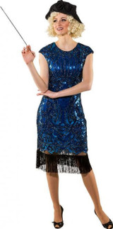 Ladies Blue Flapper