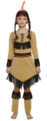 Girls Native Indian Fancy Dress Costume 2