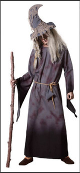 Mens Grey Wizard Costume