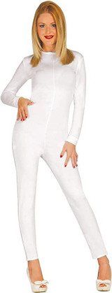 Ladies White  Bodysuit One Size