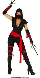 Ladies Black Ninja Costume