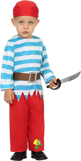 Baby Boys Blue Pirate Costume