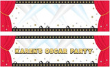 Customizable Hollywood Theme Banner-(12 Piece) -1 Pack, Multicoloured