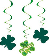 Hanging Argyle St. Patrick's Day Decorations, Pack of 3
