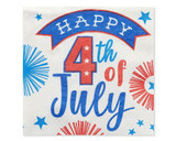 Happy 4th of July Beverage Napkins, 16 Pack