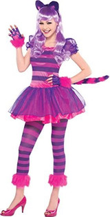 Girls Pink Cheshire Cat Costume
