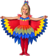 Girls Pretty Parrot Fairy Costume