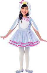 Girls Blue Penguin Costume