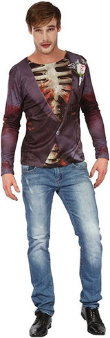 Mens Zombie Bridegroom Longsleeve Shirt