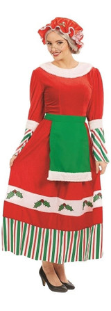 Ladies Traditional Santa Fancy Dress Costume