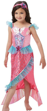 Girls Deluxe Pink Mermaid