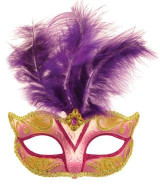 Purple Feather Mask