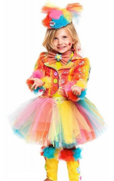 Girls Rainbow Clown