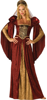 Ladies Red Medieval Maiden