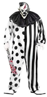 Mens Black/White Killer Clown