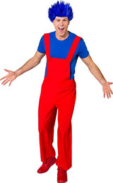 Mens Red Dungarees