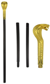 Adults Gold Cobra Cane