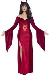 Ladies Plus Size Devil Fancy Dress Costume