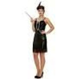 Black Flapper With Sequins