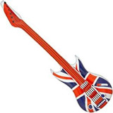 Inflatable Union Jack Guitar