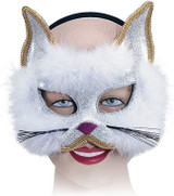 Carnival Glitter Cat Face Mask