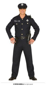 Police Officer Gents Fancy Dress Costume Size