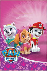 Pink Paw Patrol Plastic Party Loot Bags - 8 Pack