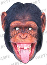 Chimpanzee Face Mask Cardboard Mask