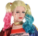 Adults Officially Licensed Suicide Squad Harley Quinn Wig Fancy Dress Accessory