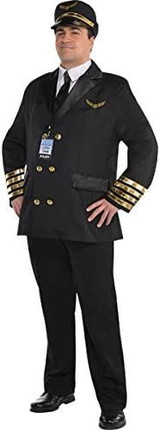 Mens Airplane Captain Uniform