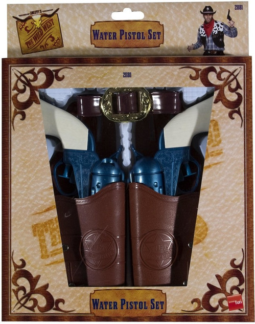 Western Water Pistol, Holsters & Belt, Blue