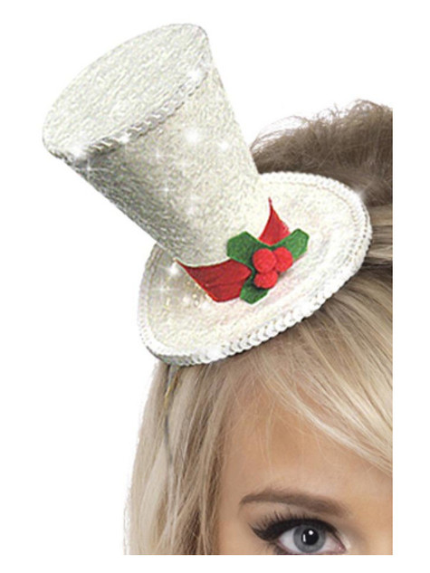 Mini Top Hat, White