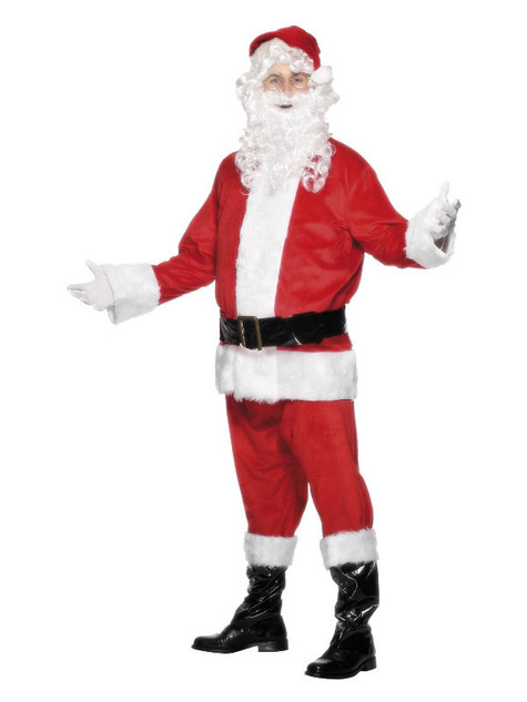 Deluxe Santa Costume, Red