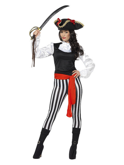 Pirate Lady Costume, with Top, Black