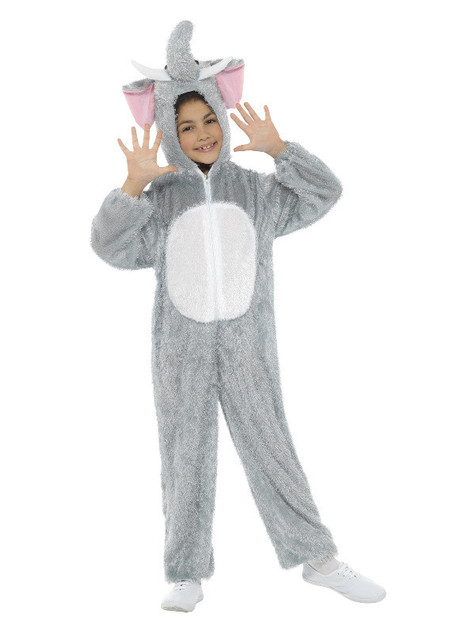 Elephant Costume, Grey, Medium